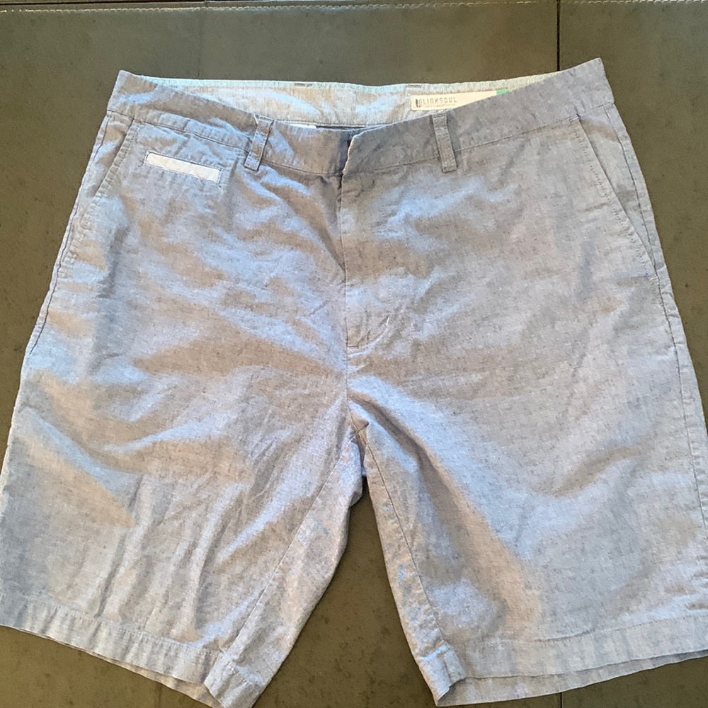 Linksoul shorts. Light blue. 36”X 9.5 inseam